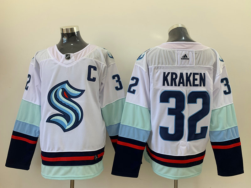 Men New Seattle Kraken #32 Kraken white NHL Jerseys